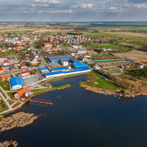 2016-04-15 aerofotografia europa ewingi jezioro lotnicze mazurskie mazury miasto poland warmia warminsko woj. warm-maz wojciech wojcik www.fotowojcik.pl z lotu ptaka zalewo  2016041520